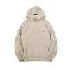 Pull à capuche pour hommes et femmes, pull de styliste multi-lignes, tendance Ess, poitrine Simple, lettre, manteau antibrouillard, doublure, 6 couleurs, 2023