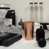 Vattenflaskor Pure Copper Cup för kaffepulvermuggar Handgjorda Hammered Drinkware 231130