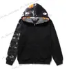 BAPE Hoodies Designer Hoodie Bape Shirt Jumper Shark Hoodie Bapesta Hoodie Womens Pure Cotton Double Hat Series Designer 285