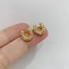 Stud Earrings MUZHI Real 18K Gold For Women Pure AU750 Simplicity Fashion Style Earring Series Fine Jewelry Gift