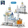 Julleksakstillbehör 11810 st Mini City Famous Castle Swan Stone Building Blocks World Architecture Bricks Education Toys for Children Gifts 231129