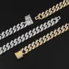 Chains Cuban Link Chain For Men Women Iced Out Silver Gold Miami Necklace Bling Zircon Hip Hop Jewelry With Gift Box