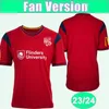 23 24 Adelaide United Maillots de football pour hommes ISAIAS CLOUGH KITTO Accueil Chemises de football rouges Uniformes à manches courtes