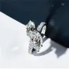 Винтажные огранки «маркиз» Lab Diamond cz 925 пробы серебро Обручальное кольцо для женщин Свадебные украшения Gift2274