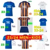 23 24 Rangers Futebol Jerseys Away Glasgow COLAK ROOFE LUNDSTRAM HAGI BARKER MORELOS TAVERNIER KENT TILLMAN FC MODA JR Camisa de futebol Homens e Kit Infantil