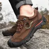 Dress Shoes Outdoor Camping Hiking Men Genuine Leather Sports Sneakers Man Travel Casual Leisure Walking Climbing Men's Footwear 231130