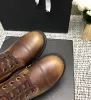 Chanells Channel sur les dames cchanel chaussures de qualité supérieure offre des bottes de bottines en cuir véritable cuir de vache à talons