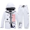 Trajes de esquí Hombre y mujer Ropa de nieve Traje de esquí impermeable Conjunto Ropa de snowboard Trajes al aire libre Chaquetas de invierno Pantalones Unsex 231201