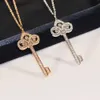 Blauwe doos TF Classicdesigner tiff ketting top Hoge versie Sleutelketting Sterling Zilver Iris Zonnebloem Hanger Kraag Ketting Qixi Valentijnsdag Cadeau