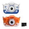 Caméscopes 40MP enfants appareil photo numérique double objectif vidéo HD 20 pouces écran IPS Mini avec lanière jouets éducatifs 231030