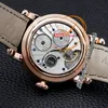 Arnoldson HM Perpetual Moon Stellar Rays AS1512 Hand GENT MENSICALACAL WATCH ROSE GOLD Silver DIAL 1GLAS.U02A.C122S LEATHED LEATHER BLACK BRAND SUPER EDITION