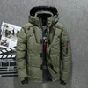 Herrjackor 2024 Top Men Jacka White Duck Down Parka Casual Goose Feather Winter Coat Hood Thick Warm Waterproof 231201