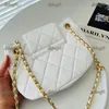 Mini Women Crossbody Bag Leather Quilted Matelasse Chain Luxury Handbag Coin Purse Classic Evening Clutch Gold Hardware Shoulder Bag Fanny Pack Suitcase 21CM