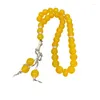 Strand artesanal 33 grânulo tasbih mão pulseiras de cristal oração frisado pulseira meditação rosário jóias acessórios religiosos