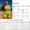 Yoga Outfits Sexy Set 2 Stück Frauen Sportwear Enge Langarm Crop Tops Shorts frauen Trainingsanzug Fitness Anzug