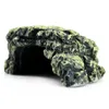 タートルバスキングのための岩の洞窟水族館を隠すサンゴの魚の洞窟のハビタットシェルターデコレーションスネークテラリウムOrname 231201