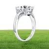 Ainuoshi Classic 925 Sterling Silber 40 Karat Kissen Schnittring Simuliertes Diamant Hochzeit Silber Ring Schmuck Geschenke 6830330