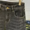 Paarse jeans heren jeans ontwerper jeans heren zwarte broek hoogwaardige rechte been ontwerp retro street metal letters ontwerper jeans