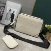 Designer Heren Trio Messenger Bag Hoge kwaliteit Crossbody Dames Klassieke bruine handtas Portemonnee Emed lederen schoudertassen