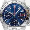 BLS Chronomat B01 ETA A7750 automatische chronograaf herenhorloge 42 blauw zwarte wijzerplaat roestvrij staal Rouleaux Bracele AB0134101C1A1 Super Edition Reloj Hombre Puretime