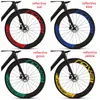 Cykelgrupper Set Road Bike Rim Sticker S Bicycle Wheel Set Decals Protector Film Vinyls Cycling Reflective Stickers Cykeltillbehör 231130