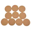 Tapetes de mesa 10pcs Natual Cork Coasters Square Mat Auto-adesivo DIY Backing Sheet para Home Bar Acessórios de Cozinha