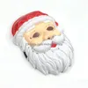 Party Masks Neon LED Lighting Father Christmas Mask Santa Claus Cosplay El Flashing Kriss Kringle For Drop Delivery Home Garden Fest DHK9L