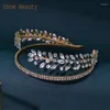 Haarspeldjes Handgemaakte bruidsaccessoires Bruiloft Hoofddeksels Barok Strass Hoofdband Mode Bruid Hoofdtooi Kristal Sieraden Cadeau