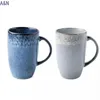 Butelki z wodą 600 ml Europa retro ceramiczna kubek kawy Kubek Creative Office Tea Cup Protain Drinkware 231130