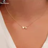 Shuangshuo małe inicjał S Cute Mini Heart Choker Naszyjnik