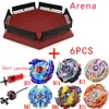 4d beyblades toppar ers beyblade burst set leksaker med starter och arena bayblade metall gud blayblade topp bey blad blad 231130