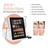 2 Handle Rf Ems Roller Massage Cold Plasma Pen Facial Lifting Skin Tightening Wrinkle Removal Spot Treatment Facial Muscle Stimulation Machine