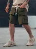 Herr shorts män last hip hop streetwear fickor mens träning byxor basket gym
