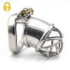 New CHASTE BIRD Stainless Steel Male Chastity Device Chastity Belt Cock Cage Penis Ring Men's Virginity Lock Cock Ring AB026