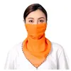 Sciarpe Moda Donna Protezione in chiffon solare Sciarpa Collo Maschera protettiva Copricapo multifunzionale con filtro di sicurezza