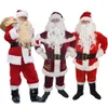 Santa Claus plays the role of a white bearded grandfather in clothing cosplay Christmas set
