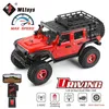 Coche eléctrico/RC Wltoys 2428 1/24 Mini RC Car 2.4G con luces LED 4WD Vehículo todoterreno eléctrico sobre orugas Camión de control remoto Juguete para niños 231130