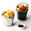 Plates Icing French Fries Tin Easy Use Fast Bucket For Kitchen Restaurant I Barrel Gift Home