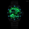 Wristwatches Fashion Water Ghost 300m Diving Automatic Mechanical Men's Watch Luminous Calendar Sapphire Men Business Reloj Hombre