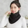 Écharpes d'agneau polaire pour femmes hiver chaud faux col écharpe en peluche bavoir Snood femme coupe-vent enveloppement cou Protection polaire