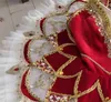 Stage Wear High Quality Performance12 Lager Anpassad storlek Professionell Ballet Dance Romantic Red Tutu