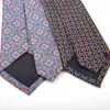 Bow Ties 7cm Fashion British Style Geometric Flower Pattern Print Polyester Slips för kvinnan Man Casual Suit Accessories