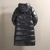 Parkas pour femmes Mode noir longue Parka grande taille 3XL veste pour hommes 2023 manteau d'hiver à capuche hommes brillant coupe-vent vêtements d'extérieur chauds Streetwear 231201