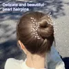 ヘアクリップクリスタルパールヘアピンブライダルティアラスヘッドピースヘッドバンドヘアバンドウェディングドレスアクセサリージュエリーヘッドドレス