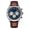 Top AAA B01 B20 Bretiling Montre Navitimer Chronographe Mouvement À Quartz Acier Limité Cadran Bleu 50E ANNIVERSAIRE Saphir Montre Suisse En Acier Inoxydable Hommes Montre-Bracelet Y633