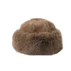 Chapeaux de trappeur Original moelleux fausse fourrure Bomber chapeaux femmes chaud hiver épais chapeau dame russe luxe Panama casquette Ushanka Touca Feminina Inverno 231201