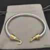 Designer Jewelrys Van Clover Armband DY kabel armbanden mode-sieraden voor vrouwen mannen goud zilver Parel hoofd kruis armband open manchet dy sieraden man feest kerst gi