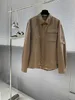 남성용 후드 땀 셔츠 디자이너 2023 가을/겨울 새 BBR 체크 무늬 2 톤 셔츠 코트 카키 버 바 가족 재킷 7Q7M