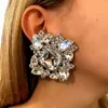 Boucles d'oreilles pendantes de luxe en strass, bijoux carrés surdimensionnés, déclaration de mariée pour filles, cristal géométrique, grande goutte, cadeau