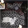 Ensembles de literie Trois pièces Mode Imprimé King Queen Taille Luxe Quilt Er Taie d'oreiller Couette Marque Lit Couettes Ensemble de haute qualité Dro Dhsvx